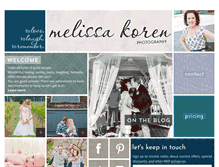 Tablet Screenshot of melissakoren.com